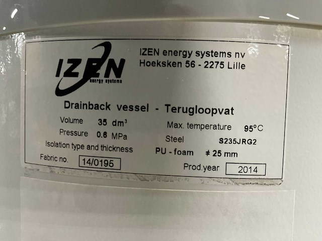 Izen - terugloopvat 35 liter (2x) - afbeelding 3 van  4