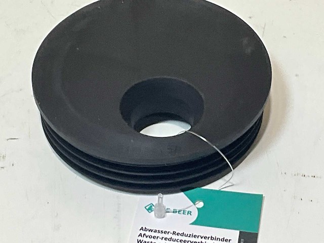 J de beer afvoerreduceerstuk dn110x32mm tpe-zwart (86x) - afbeelding 3 van  5