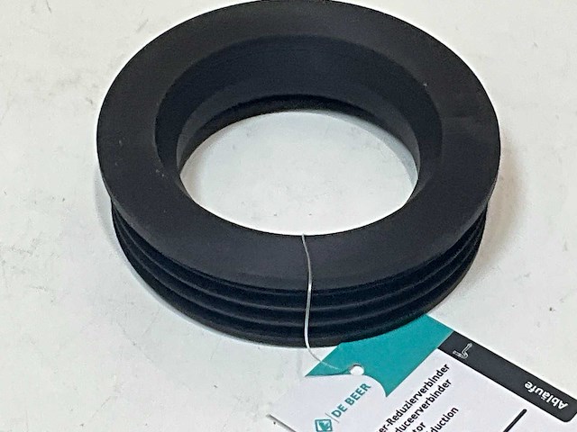 J de beer afvoerreduceerstuk dn110x75mm tpe-zwart (30x) - afbeelding 5 van  5