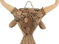 J-line stierenhoofd van drijfhout 1 stuk - afbeelding 1 van  1