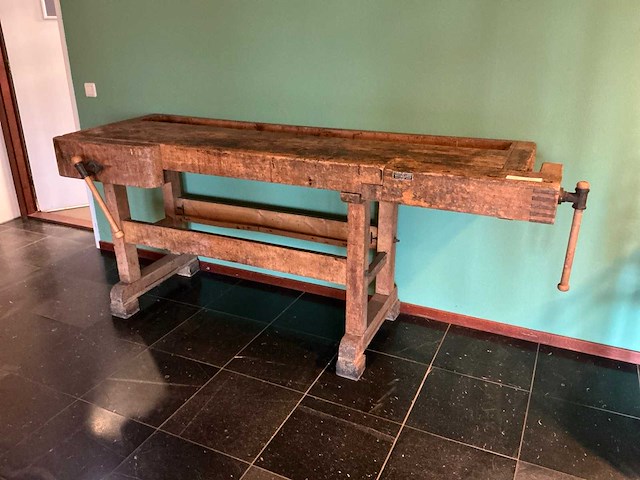 J. nooitgedagt & zonen vintage werkbank - afbeelding 1 van  6