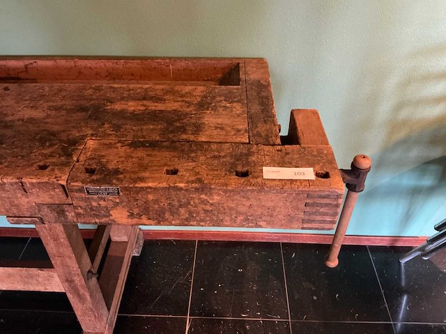 J. nooitgedagt & zonen vintage werkbank - afbeelding 2 van  6