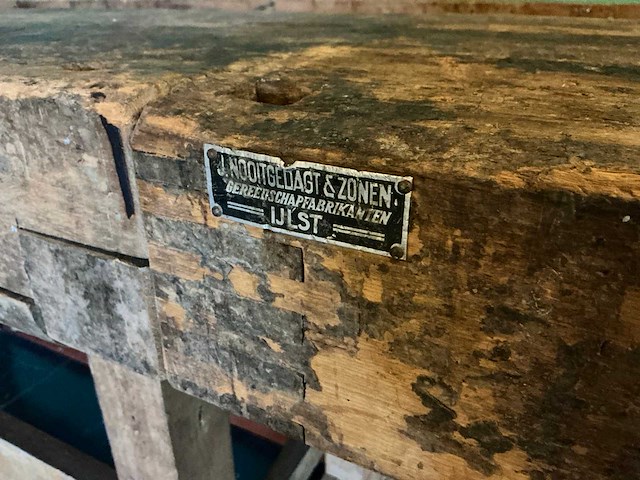 J. nooitgedagt & zonen vintage werkbank - afbeelding 3 van  6