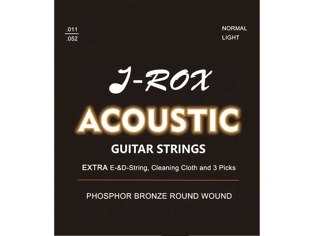 J-rox acoustic gitaar snaren (91x) - afbeelding 1 van  4