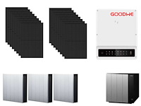 Ja solar - set van 16 zonnepanelen (450 wp) - hybride omvormer - 12,9 kwh batterij