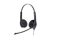 Jabra biz 1500 duo qd headset hoofdband zwart - afbeelding 1 van  3