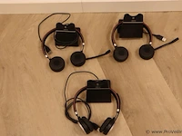 Jabra div010 headsets incl. oplaadstations