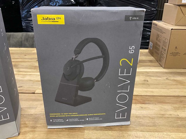 Jabra evolve 2 65 headset - afbeelding 1 van  2