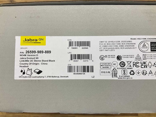 Jabra evolve 2 headset - afbeelding 2 van  2