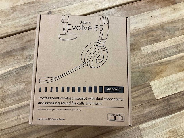 Jabra evolve 65 headset - afbeelding 1 van  2