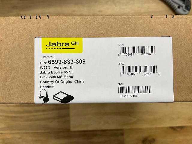 Jabra evolve 65 headset - afbeelding 3 van  3