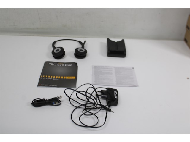 Jabra pro 920 duo headset hoofdband zwart - afbeelding 5 van  5