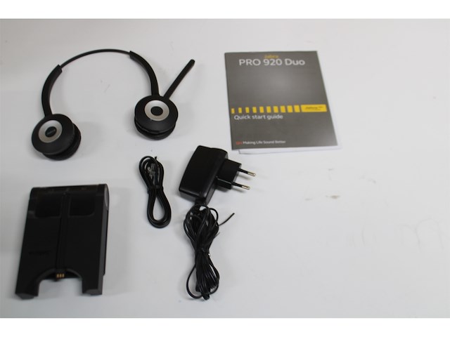 Jabra pro 920 duo headset hoofdband zwart - afbeelding 5 van  5