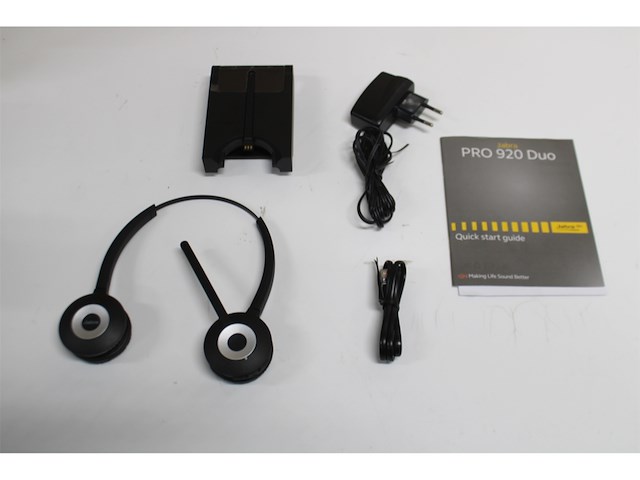 Jabra pro 920 duo headset hoofdband zwart - afbeelding 5 van  5