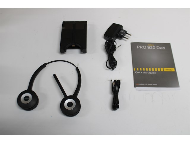 Jabra pro 920 duo headset hoofdband zwart - afbeelding 5 van  5