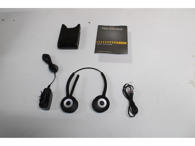 Jabra pro 920 duo headset hoofdband zwart - afbeelding 5 van  5