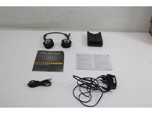 Jabra pro 920 duo headset hoofdband zwart - afbeelding 5 van  5