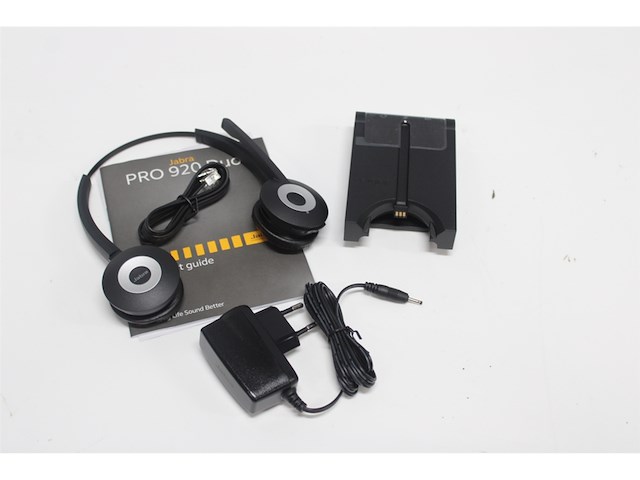 Jabra pro 920 duo headset hoofdband zwart - afbeelding 4 van  4