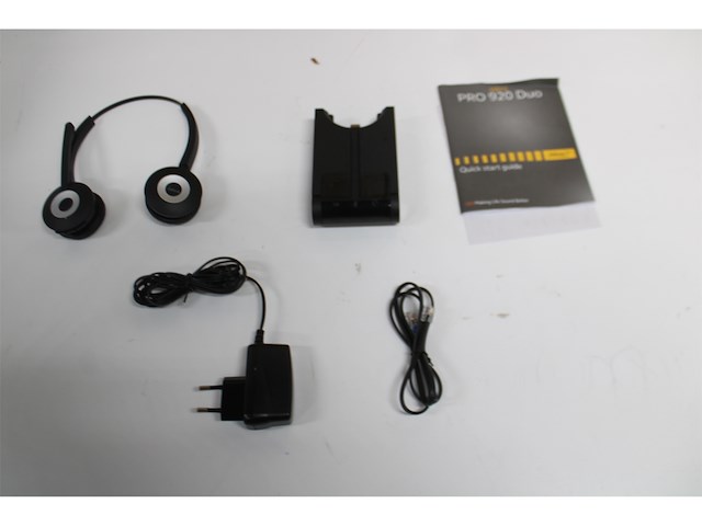 Jabra pro 920 duo headset hoofdband zwart - afbeelding 5 van  5