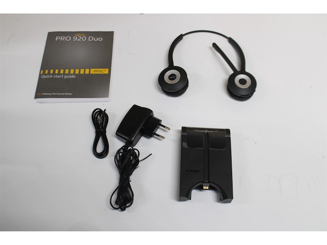 Jabra pro 920 duo headset hoofdband zwart - afbeelding 5 van  5