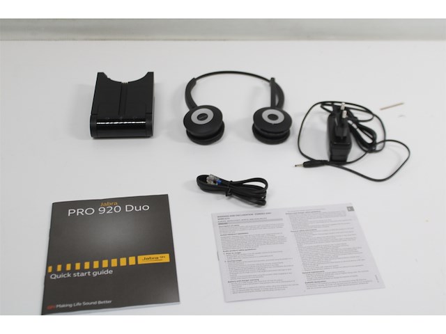 Jabra pro 920 duo headset hoofdband zwart - afbeelding 5 van  5