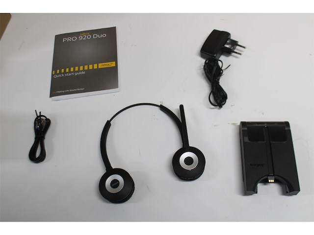 Jabra pro 920 duo headset hoofdband zwart - afbeelding 5 van  5