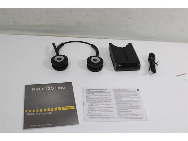 Jabra pro 920 duo headset hoofdband zwart - afbeelding 5 van  5