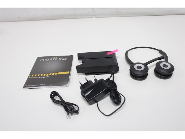 Jabra pro 920 duo headset hoofdband zwart - afbeelding 5 van  6