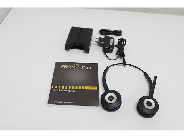 Jabra pro 920 duo headset hoofdband zwart - afbeelding 5 van  5