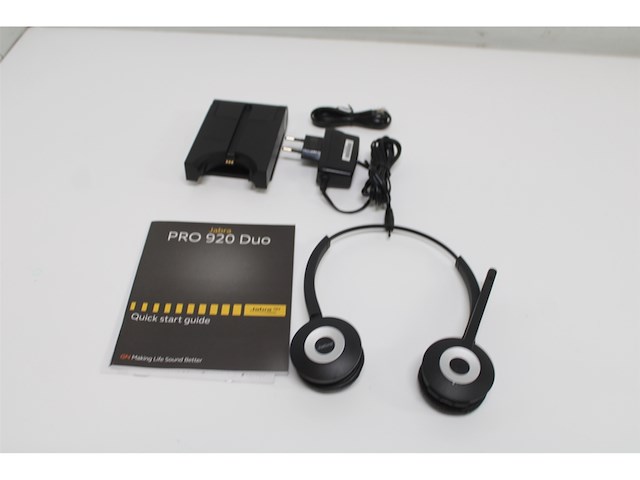 Jabra pro 920 duo headset hoofdband zwart - afbeelding 5 van  5