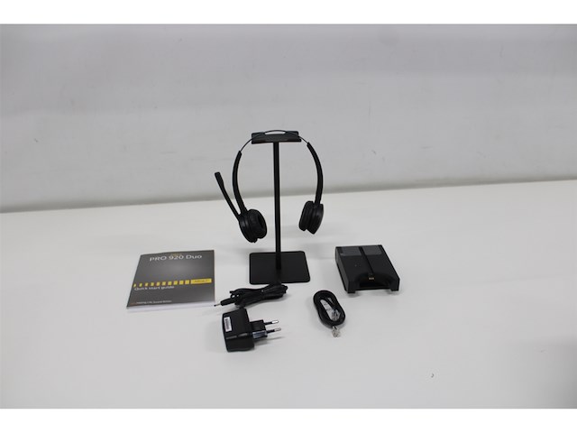 Jabra pro 920 duo headset hoofdband zwart - afbeelding 5 van  5