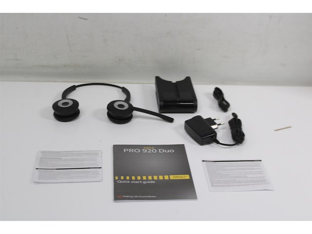 Jabra pro 920 duo headset hoofdband zwart - afbeelding 5 van  5