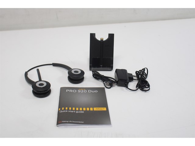 Jabra pro 920 duo headset hoofdband zwart - afbeelding 5 van  5