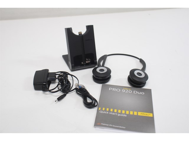 Jabra pro 920 duo headset hoofdband zwart - afbeelding 5 van  5