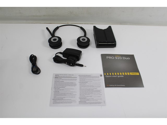 Jabra pro 920 duo headset hoofdband zwart - afbeelding 5 van  5