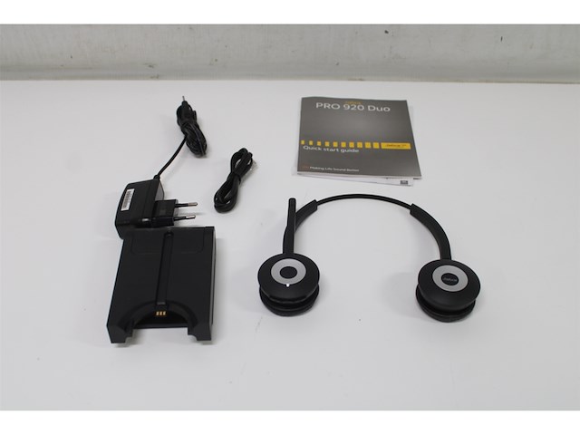 Jabra pro 920 duo headset hoofdband zwart - afbeelding 5 van  5
