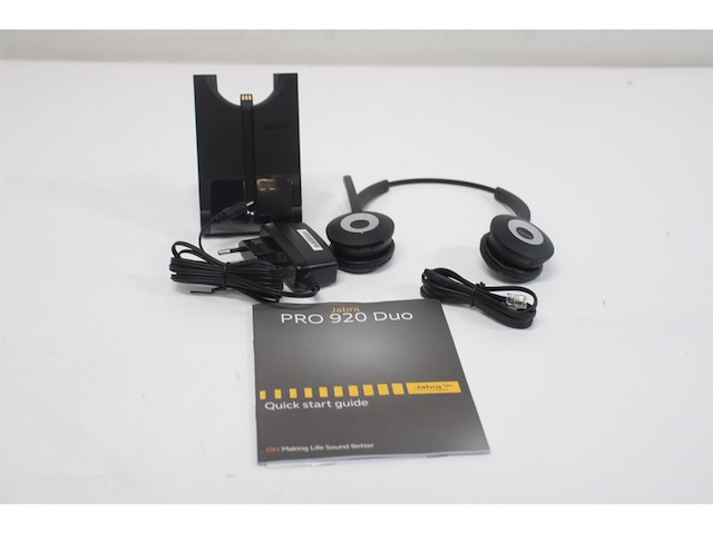 Jabra pro 920 duo headset hoofdband zwart - afbeelding 5 van  5