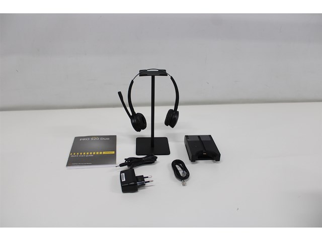 Jabra pro 920 duo headset hoofdband zwart - afbeelding 5 van  5
