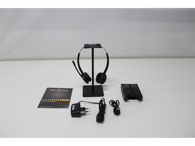 Jabra pro 920 duo headset hoofdband zwart - afbeelding 5 van  5
