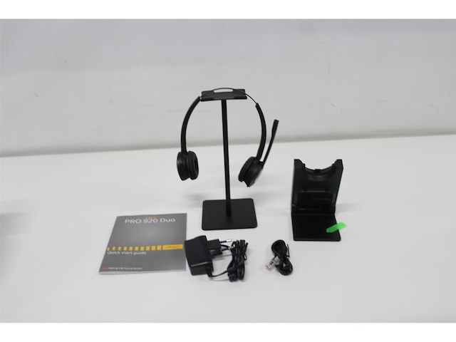 Jabra pro 920 duo headset hoofdband zwart - afbeelding 5 van  6