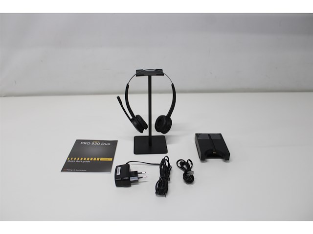 Jabra pro 920 duo headset hoofdband zwart - afbeelding 5 van  5