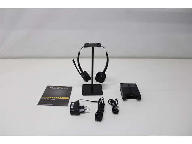 Jabra pro 920 duo headset hoofdband zwart - afbeelding 5 van  5