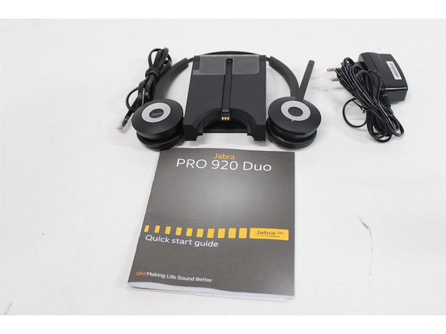 Jabra pro 920 duo on ear headset telefoon dect duo zwart - afbeelding 5 van  5