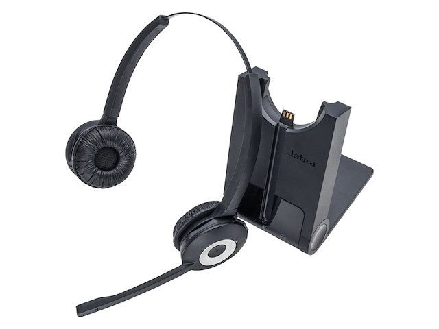 Jabra pro 920 duo on ear headset telefoon dect duo zwart - afbeelding 1 van  10