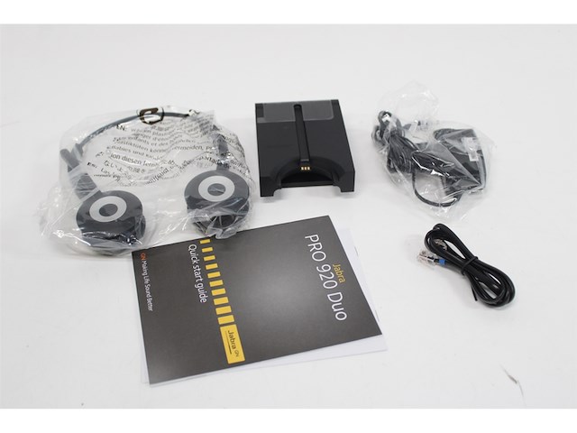 Jabra pro 920 duo on ear headset telefoon dect duo zwart - afbeelding 10 van  10