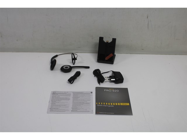 Jabra pro 920 monofone hoofdband zwart headset - afbeelding 5 van  6