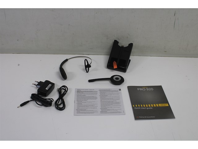 Jabra pro 920 monofone hoofdband zwart headset - afbeelding 5 van  6