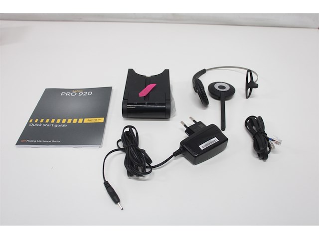 Jabra pro 920 monofone hoofdband zwart headset - afbeelding 6 van  6