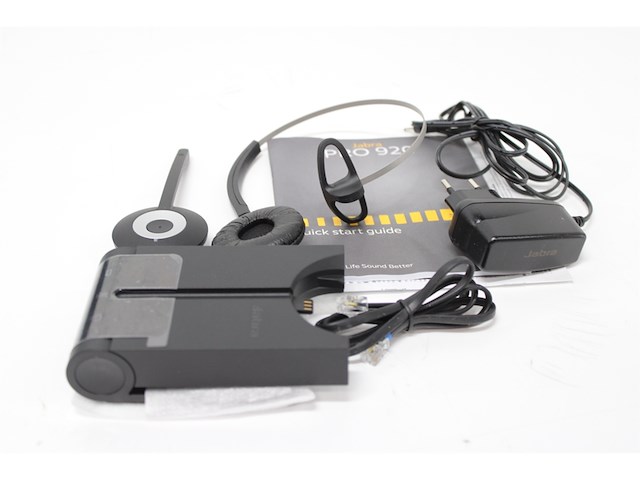 Jabra pro 920 monofone hoofdband zwart headset - afbeelding 5 van  5
