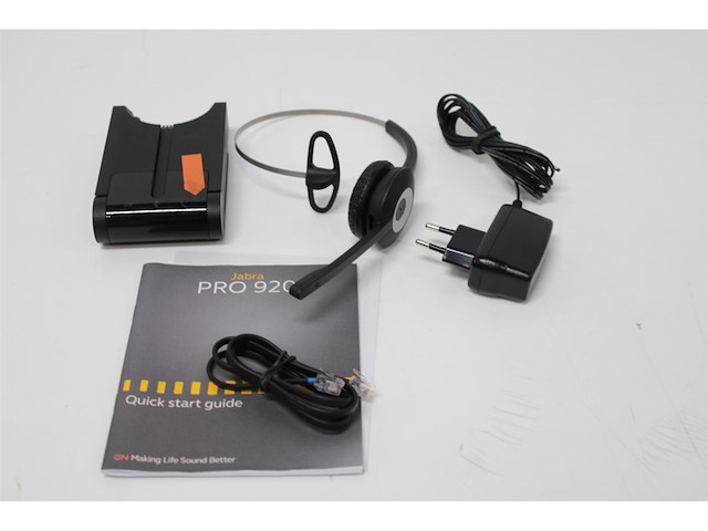 Jabra pro 920 monofone hoofdband zwart headset - afbeelding 5 van  6
